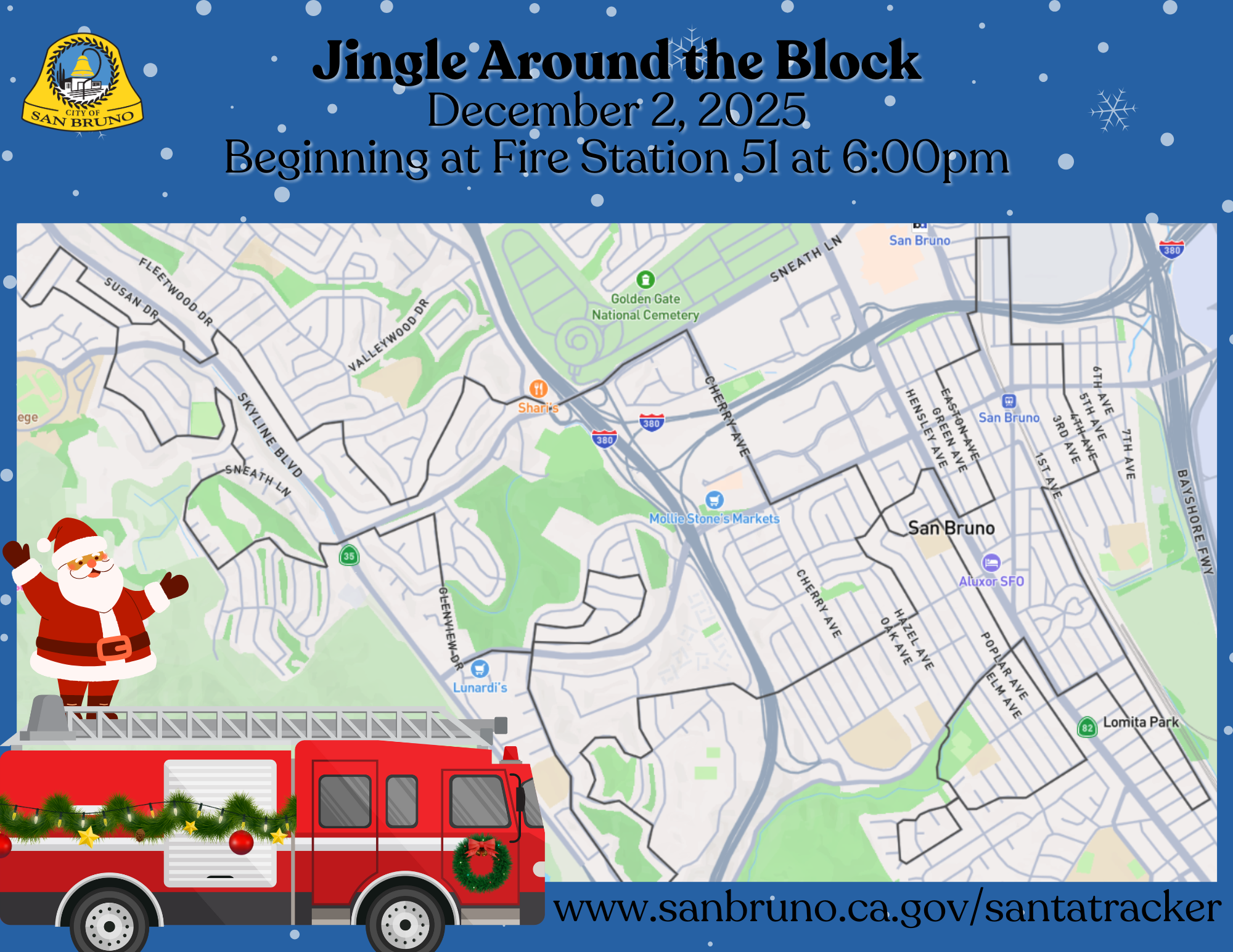 2025 Jingle Around the Block Map