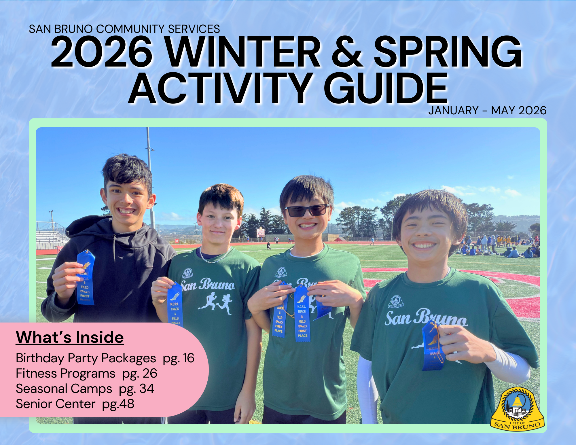 Winter & Spring 2026 Activity Guide Cover